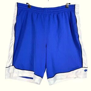 Slade Wilder Blue Basketball Shorts Destroy Tradition Embroidered Bear Logo